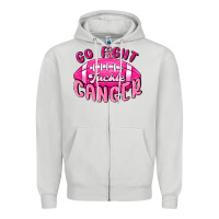 Dove Grey go fight tackle cancer Zipper Hoodie - MaliasSmallBusiness