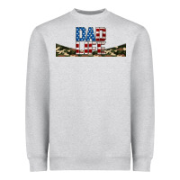 Heather Grey patriotic dad life 16oz libbey cup Heavyweight Sweatshirt - HRA Design Shop