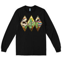 Black cactus serape cowhide Long Sleeve Tee - JahusDesignShop