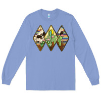 Colony Blue cactus serape cowhide Long Sleeve Tee - JahusDesignShop