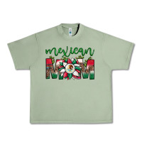 Oil Green mexican flag sunflower mom leopard Urban Heavy Tee - JahusDesignShop