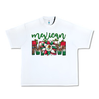 White mexican flag sunflower mom leopard Urban Heavy Tee - JahusDesignShop