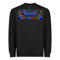 Black floral american mama 16oz libbey cup Heavyweight Sweatshirt - HRA Design Shop