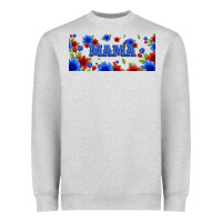 Heather Grey floral american mama 16oz libbey cup Heavyweight Sweatshirt - HRA Design Shop