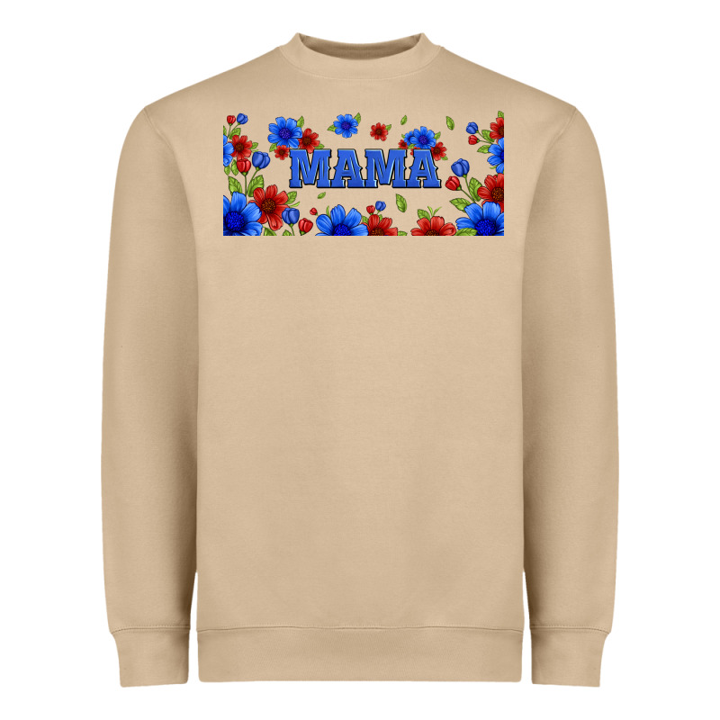Floral American Mama 16oz Libbey Cup Heavyweight Sweatshirt by HRA Design Shop | Teevron