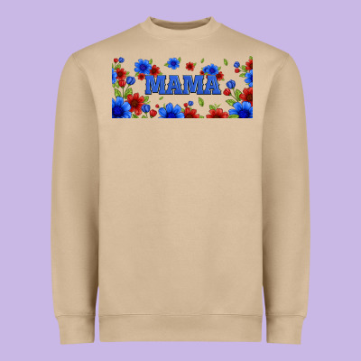 Floral American Mama 16oz Libbey Cup Heavyweight Sweatshirt Designed By Hra Design Shop