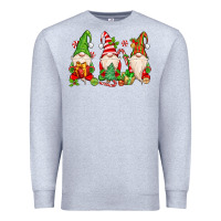 Heather Grey christmas gnomes Premium Sweatshirt - MaliasSmallBusiness