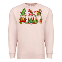 Pale Pink christmas gnomes Premium Sweatshirt - MaliasSmallBusiness