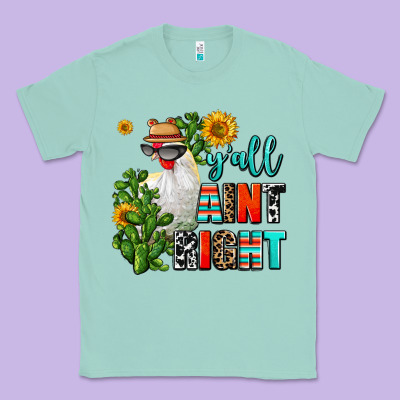 Y'all Aint Right Classic Tee Designed By Adodesignshop