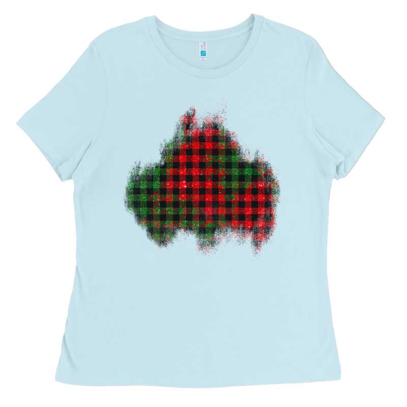 Christmas Glitter Patch Ladies Tee by AdoDesignShop | Teevron