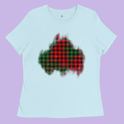 Christmas Glitter Patch Ladies Tee Designed By Adodesignshop