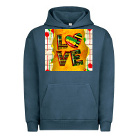 Pigment Midnight Navy juneteenth love Urban Hoodie - TumblerDesignByShophia