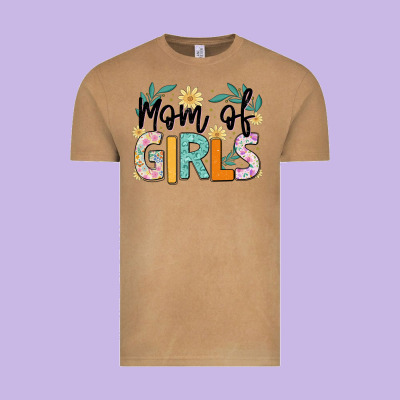 Mom Of Girls Vintage Tee Designed By Jahusdesignshop