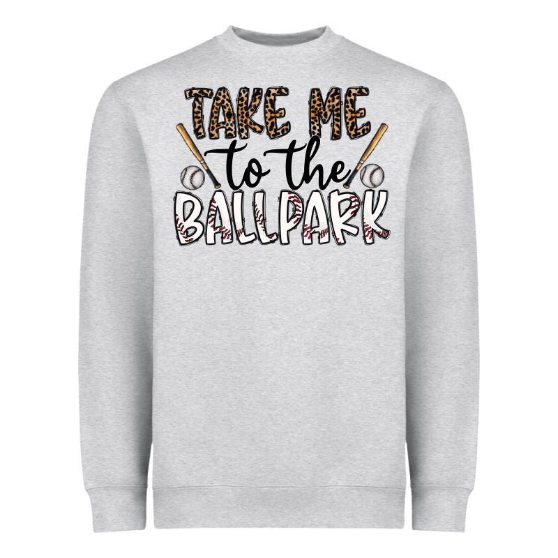 Take Me To The Ballpark Heavyweight Sweatshirt by CowhideDigitalArt | Teevron