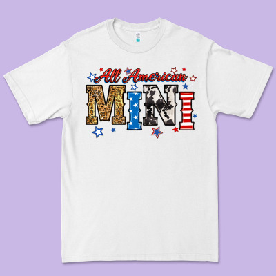 All American Mini Premium Tee Designed By Ranaportraitstore