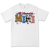White all american mini Premium Tee - RanaPortraitStore