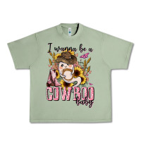 Oil Green i wanna be a cowboo baby halloween Urban Heavy Tee - AdoDesignShop