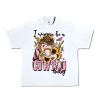 White i wanna be a cowboo baby halloween Urban Heavy Tee - AdoDesignShop
