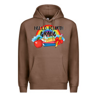 Chestnut back to school hello fourth grade 3200x2400 Premium Hoodie - AdoDesignShop
