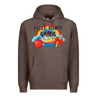Coffee back to school hello fourth grade 3200x2400 Premium Hoodie - AdoDesignShop