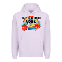 Lilac back to school hello fourth grade 3200x2400 Premium Hoodie - AdoDesignShop