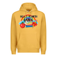 Mustard back to school hello fourth grade 3200x2400 Premium Hoodie - AdoDesignShop