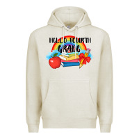 Oatmeal Heather back to school hello fourth grade 3200x2400 Premium Hoodie - AdoDesignShop
