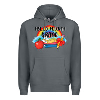 Rock back to school hello fourth grade 3200x2400 Premium Hoodie - AdoDesignShop