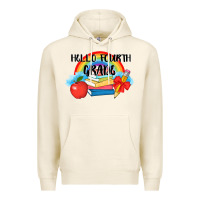 Tofu back to school hello fourth grade 3200x2400 Premium Hoodie - AdoDesignShop