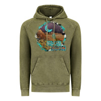Vintage Olive neon moon Vintage Hoodie - SublimationCraftShop