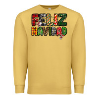 Antique Gold feliz navidad Premium Sweatshirt - MaliasSmallBusiness