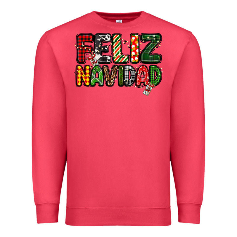 Feliz Navidad Premium Sweatshirt by MaliasSmallBusiness | Teevron