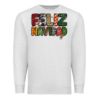 Oatmeal Heather feliz navidad Premium Sweatshirt - MaliasSmallBusiness