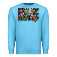 Ocean Blue feliz navidad Premium Sweatshirt - MaliasSmallBusiness