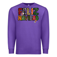 Purple feliz navidad Premium Sweatshirt - MaliasSmallBusiness
