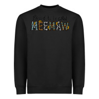 Black blessed meemaw Heavyweight Sweatshirt - CowhideDigitalArt