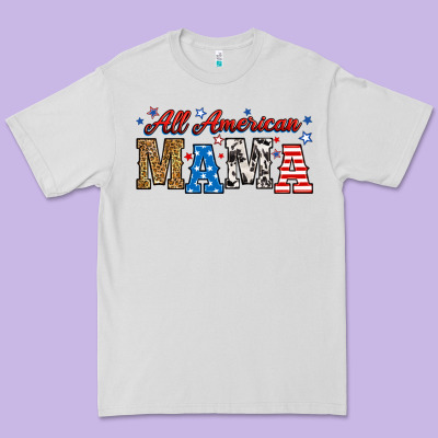 All American Mama Premium Tee Designed By Ranaportraitstore