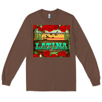 Chestnut latina tumbler Long Sleeve Tee - BundleAndBundleShop
