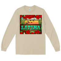 Mushroom latina tumbler Long Sleeve Tee - BundleAndBundleShop