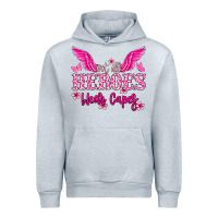 Heather Grey Not all heroes wear capes Cancer Awareness Urban Hoodie - HowdyJamesFarm
