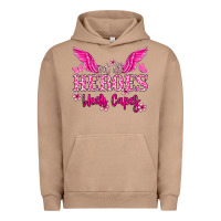 Pigment Burro Not all heroes wear capes Cancer Awareness Urban Hoodie - HowdyJamesFarm