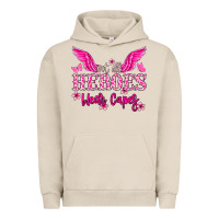 Pigment French Oak Not all heroes wear capes Cancer Awareness Urban Hoodie - HowdyJamesFarm