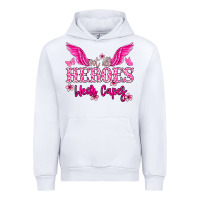 White Not all heroes wear capes Cancer Awareness Urban Hoodie - HowdyJamesFarm