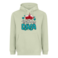 Matcha birthday diva turquoise Heavyweight Hoodie - MaliasSmallBusiness