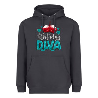 Smoke birthday diva turquoise Heavyweight Hoodie - MaliasSmallBusiness