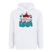 White birthday diva turquoise Heavyweight Hoodie - MaliasSmallBusiness