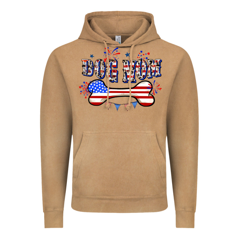 4th Of July Dog Mom Vintage Hoodie by CowGirlArtShop | Teevron