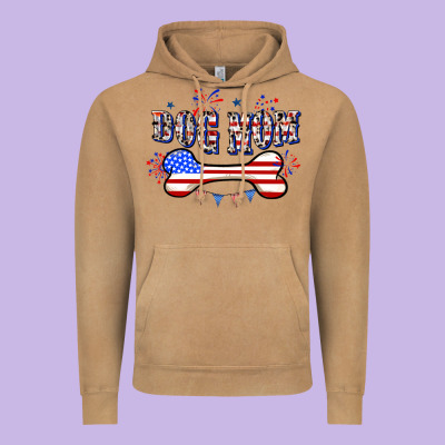 4th Of July Dog Mom Vintage Hoodie Designed By Cowgirlartshop