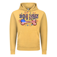 Vintage Mustard 4th of July Dog Mom Vintage Hoodie - CowGirlArtShop
