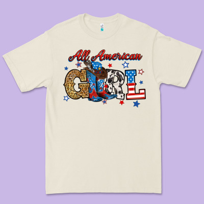 All American Girl Premium Tee Designed By Ranaportraitstore